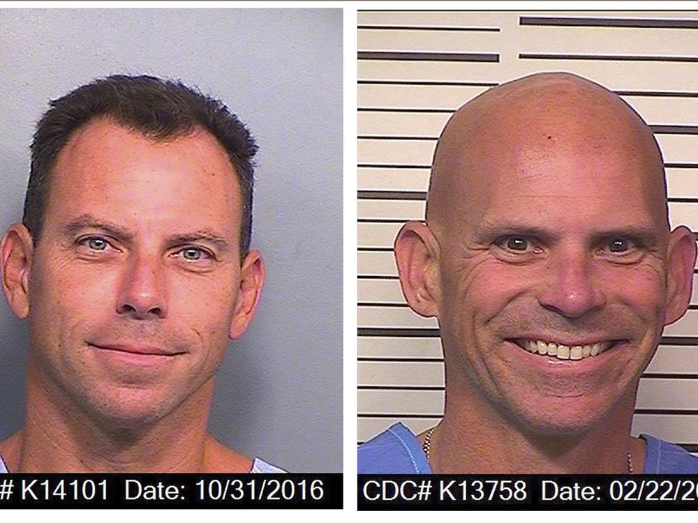 An Oct. 31, 2016, photo provided by the California Department of Corrections and Rehabilitation shows Erik Menendez, left, and a Feb. 22, 2018, photo provided by the California Department of Corrections and Rehabilitation shows Lyle Menendez.