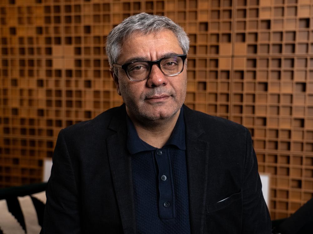 Iranian dissident filmmaker Mohammad Rasoulof poses for a portrait during an interview with NPR in New York on Nov. 19.