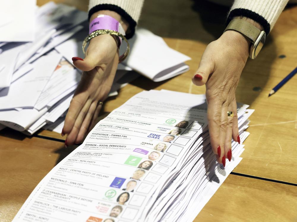 Counting begins for Ireland's General Election at the Royal Dublin Society in Dublin on Saturday.