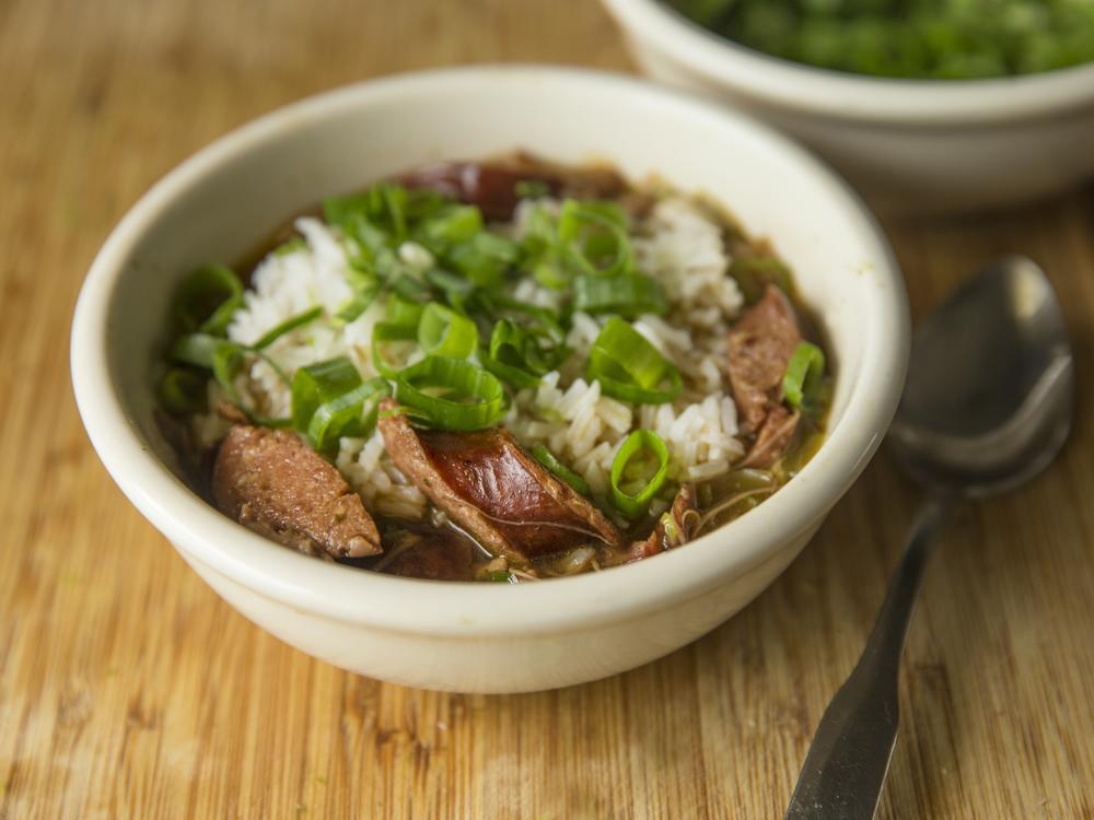 Turkey bone gumbo brings a Cajun flair to Thanksgiving leftovers.