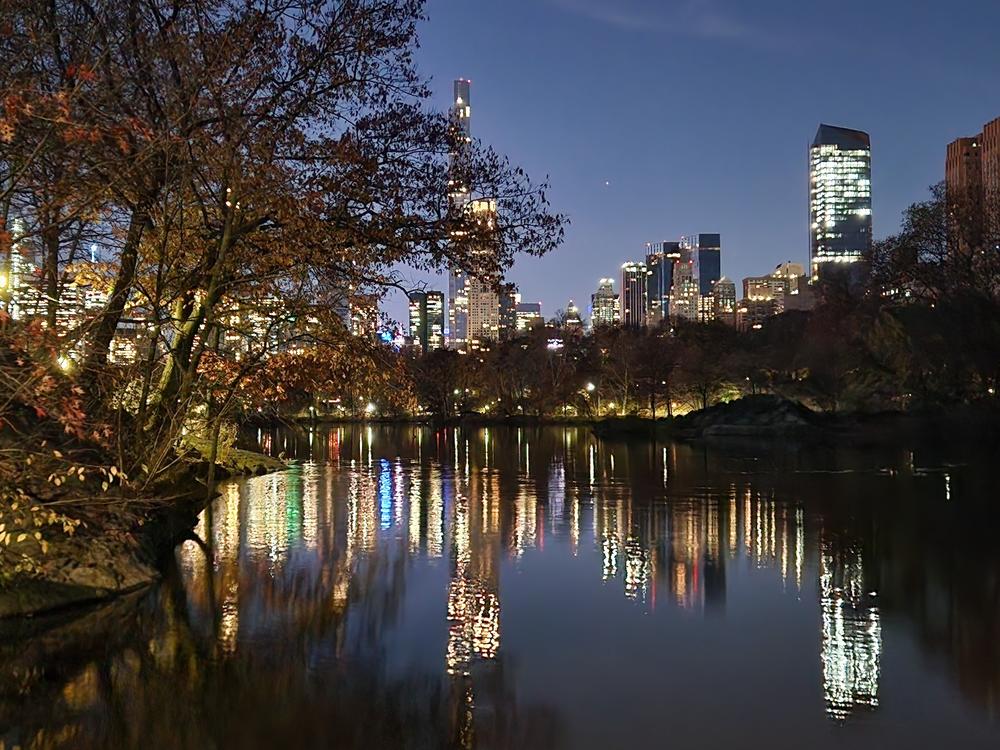 Parts of Manhattan that are crowded with tourists during the day turn into wild, solitary places in the pre-dawn hours of morning.