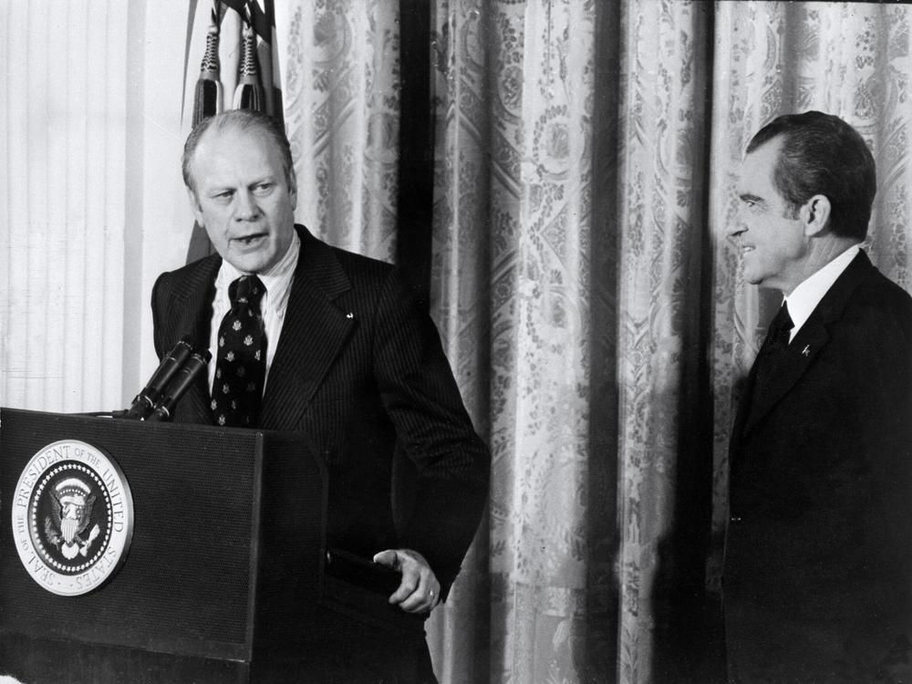 President Gerald Ford pardoned former President Richard Nixon shortly after taking office in 1974, to which many historians attribute his election defeat two years later.