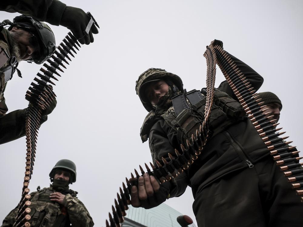 In this photo provided by Ukraine's 24th Mechanized Brigade press service, servicemen of the 24th Mechanized Brigade improve their tactical skills at the training field in Donetsk region, Ukraine, Friday, Nov. 29, 2024.