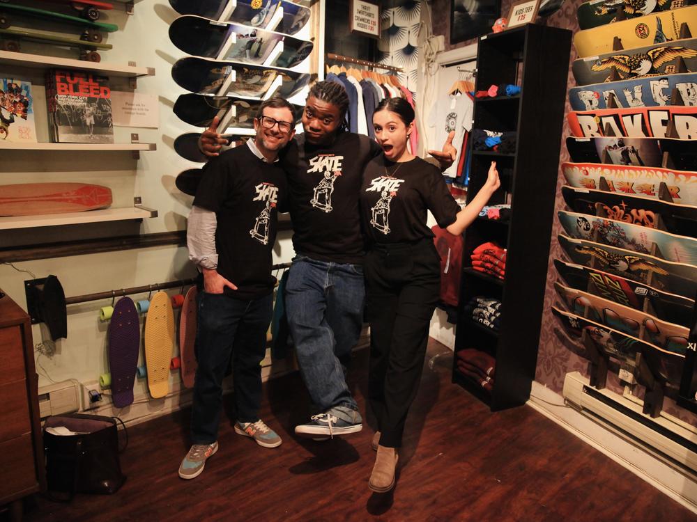 Adam Brown, Frank Watkins and Sophia Ryder hope psychological first aid can promote strong relationships in the skate community.