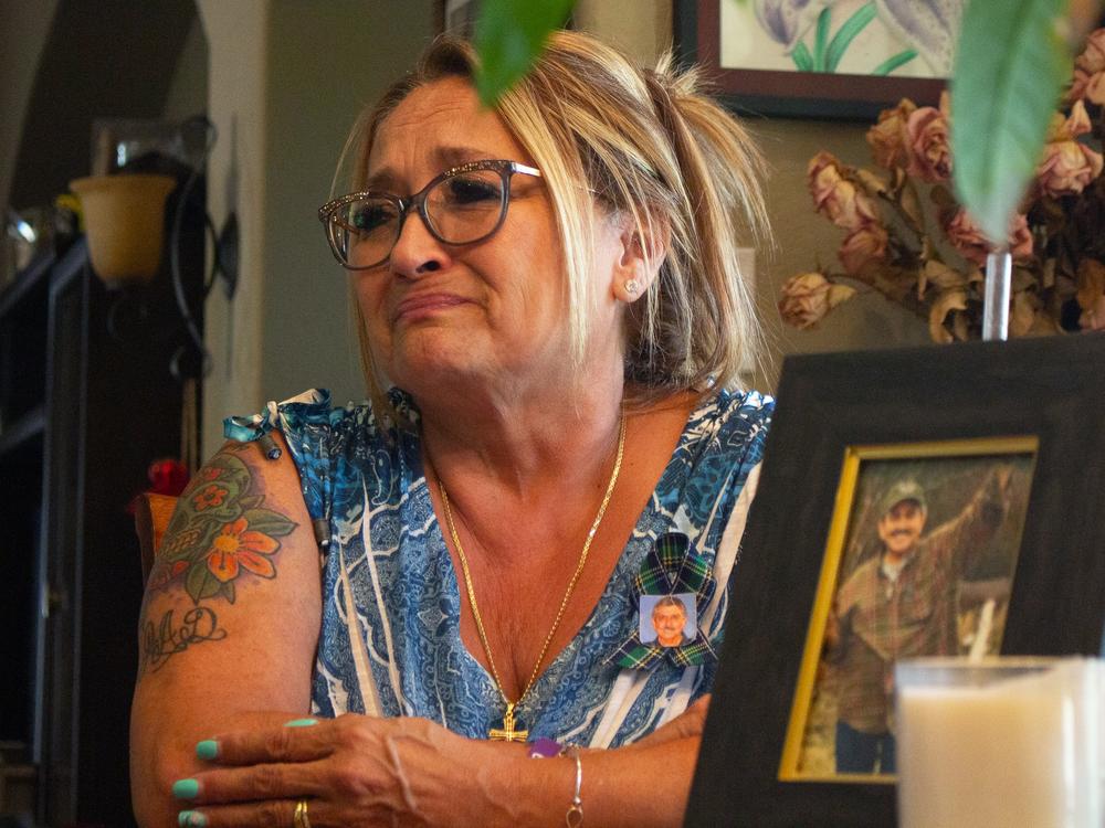 Margo Jimenez cries as she talks about the moment she realized her husband, Fred Jimenez, would never wake up. According to his death certificate, Fred died of 