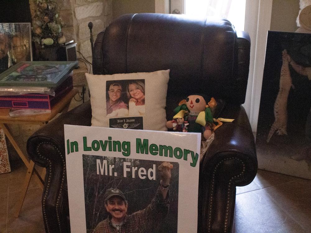 Margo Jimenez's home is full of mementos and memorials to her husband, Fred. He was known as 