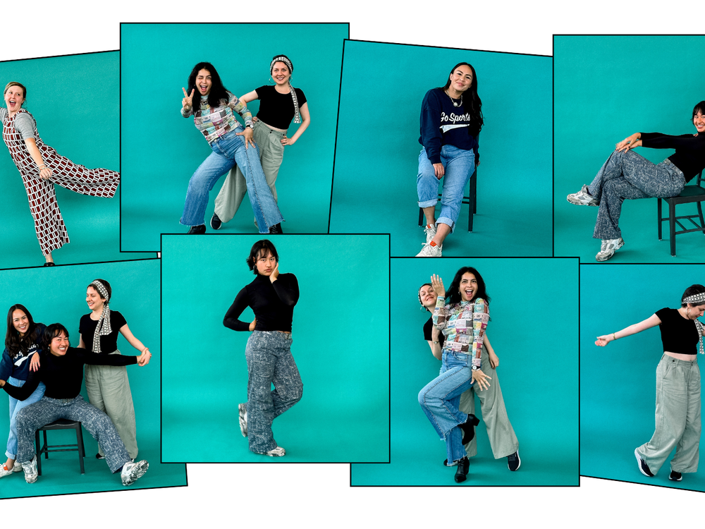 The Life Kit team poses using tips from model Stephanie Yeboah and posing coach David Suh.