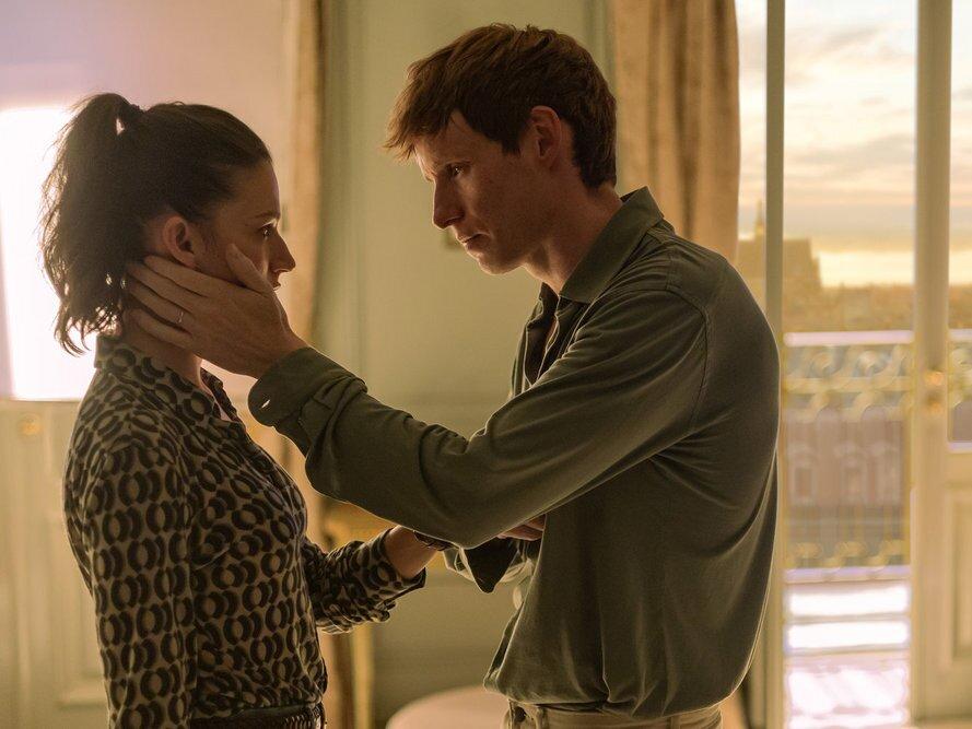 In <em>The Day of the Jackal</em>, Nuria (Úrsula Corberó) suspects her husband, who she knows as Charles (Eddie Redmayne), is having an affair. He's actually a world-famous hitman.