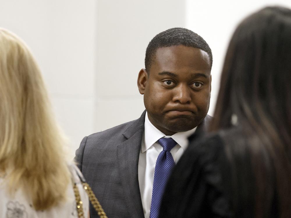 Broward County State Attorney Harold F. Pryor stands in the back of the gallery during the penalty phase of the trial of Marjory Stoneman Douglas High School shooter Nikolas Cruz at the Broward County Courthouse in Fort Lauderdale, Fla., on Aug. 1, 2022.