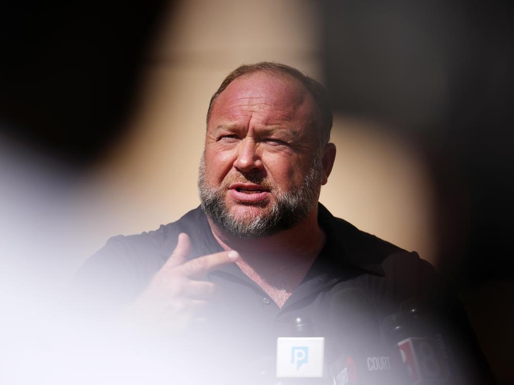 Conspiracy theorist Alex Jones says if his Infowars show is shut down, he'll move to his back-up studios and website and continue posting a live feed on his usual satellites and stations and on X.