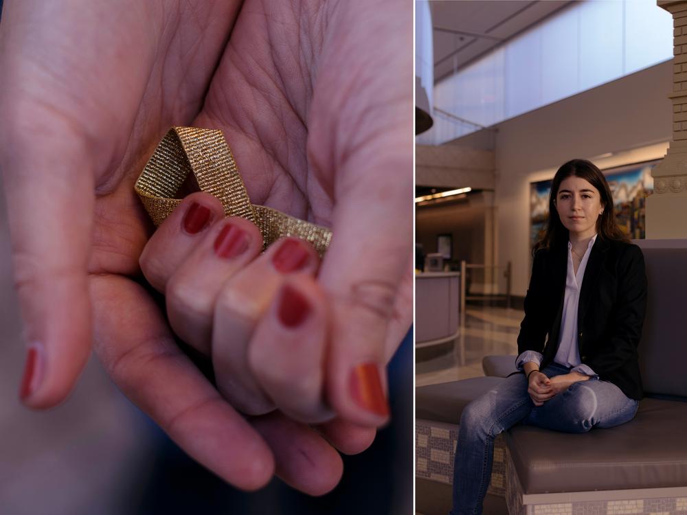 For many years, EJ Beck's mother silently carried a golden ribbon that she received from the hospital to advocate for<strong> </strong>pediatric cancer awareness. 