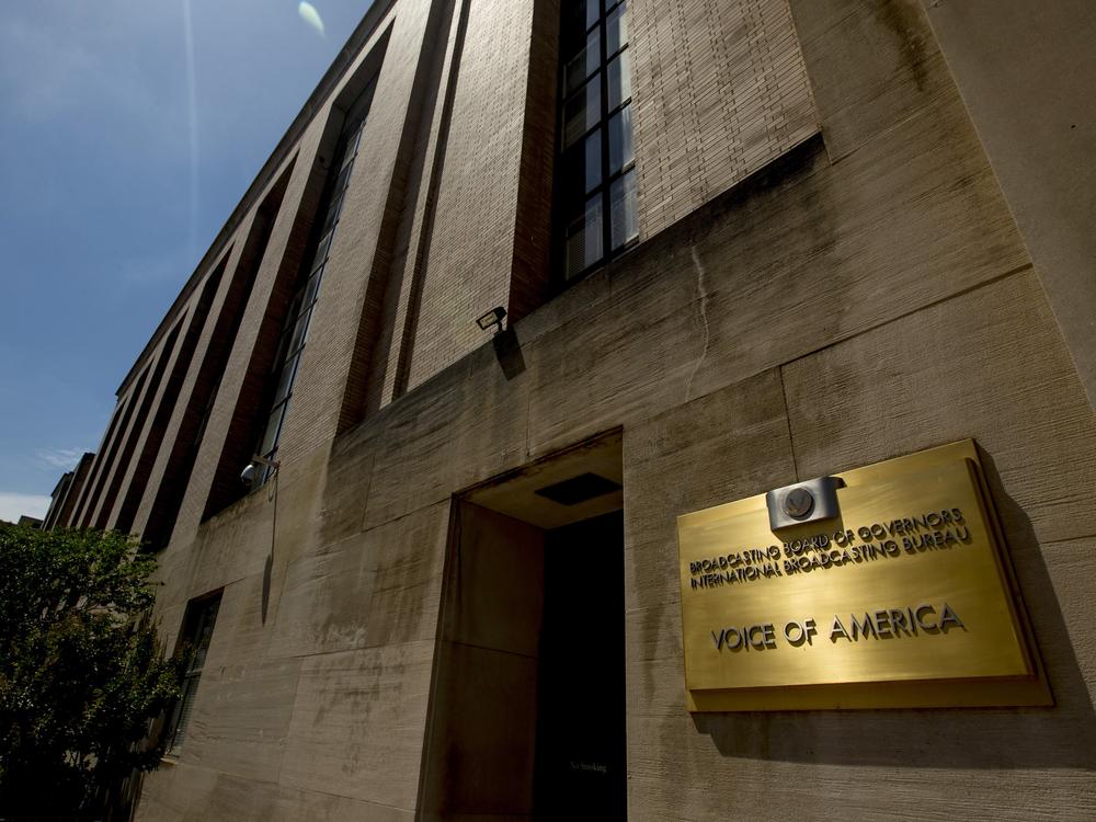 The Voice of America building stands in Washington, D.C.