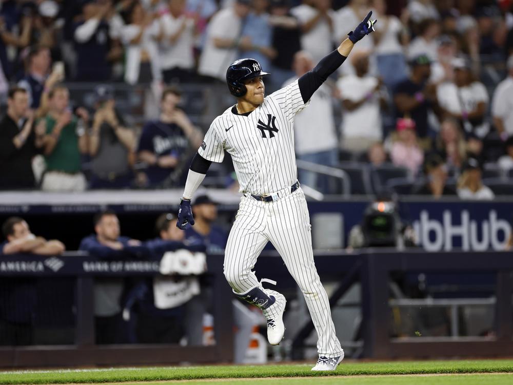In his sole year as a New York Yankee, Juan Soto hit 41 home runs in the regular season and added four more in the playoffs. Now, he's headed across town to play for the Mets.