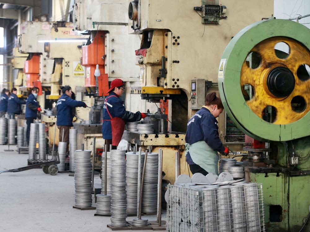 Aluminum products from China like these already face anti-dumping tariffs in the U.S. But domestic manufacturers now face increased competition from other countries including Vietnam, Turkey and Mexico.