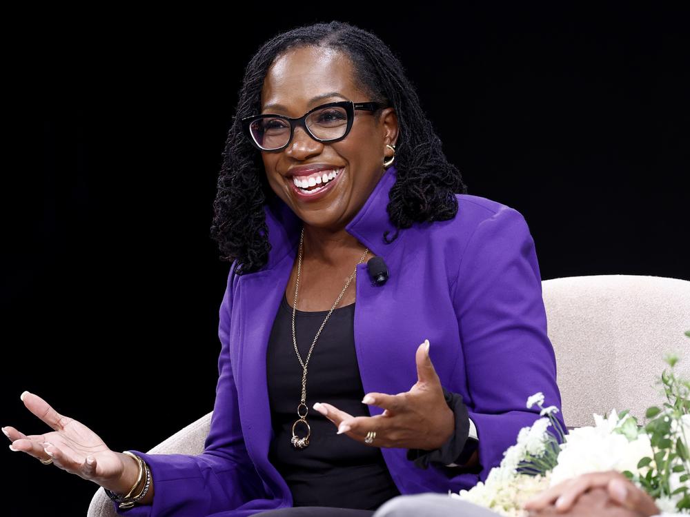 Ketanji Brown Jackson, pictured in September, fulfilled a longtime dream by making a cameo in a Broadway musical this weekend.