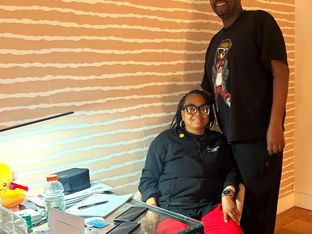 Looney, with husband Willie Bennett, recovers in an apartment near the hospital. She'll be monitored for three months before hopefully returning home to Alabama.