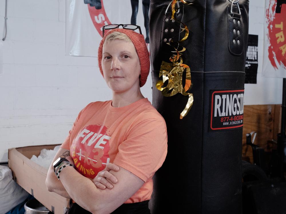Emily Socolinsky, owner and trainer at Fivex3 Training, says several mornings a week are reserved for older people to train.