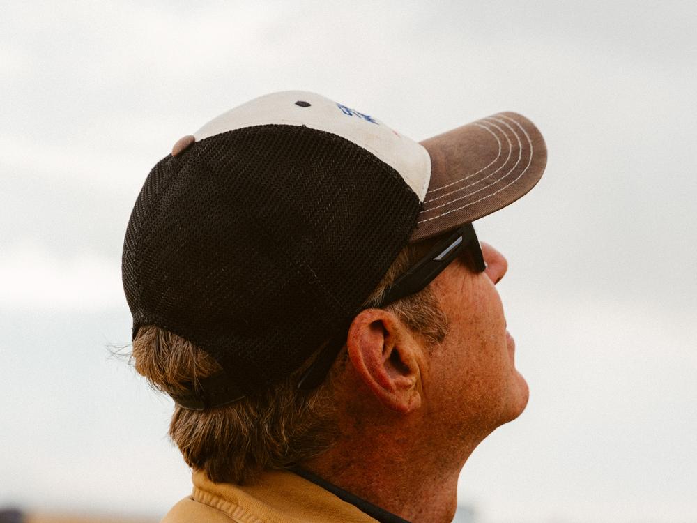 NASA technologist Rob Mueller says that this silty dry lakebed in the Mojave Desert is a pretty good analog for adventures on another planet.