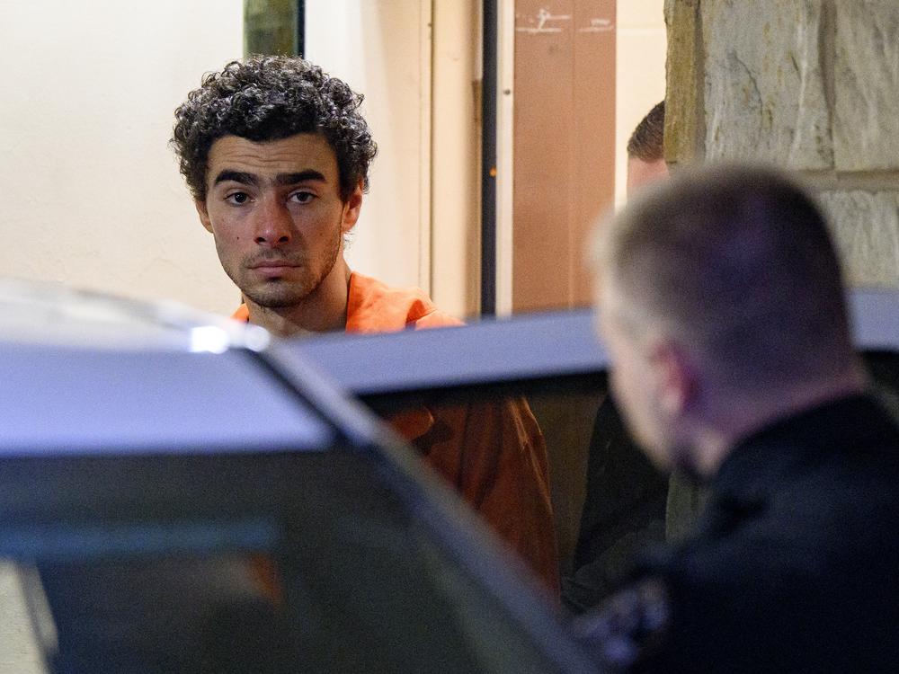 Luigi Mangione is led from the Blair County Courthouse after an extradition hearing on Dec. 10 in Hollidaysburg, Pa.
