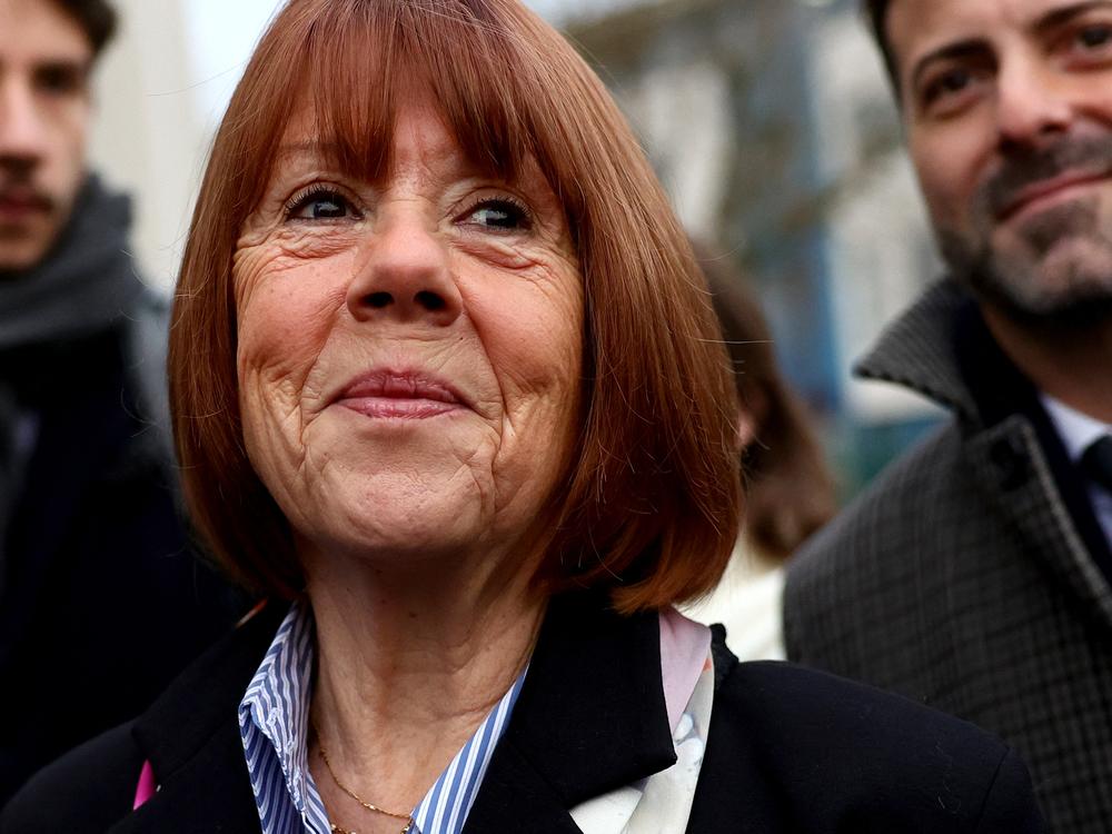 Gisèle Pelicot arrives at the courthouse in Avignon, France, on Dec. 19, 2024, in advance of the verdict being read out from the trial of her ex-husband and more than four dozen other men who were found guilty of aggravated rape against Gisèle Pelicot.