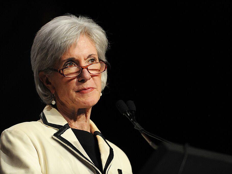 Kathleen Sebelius on May 6, 2014 in National Harbor, Md.