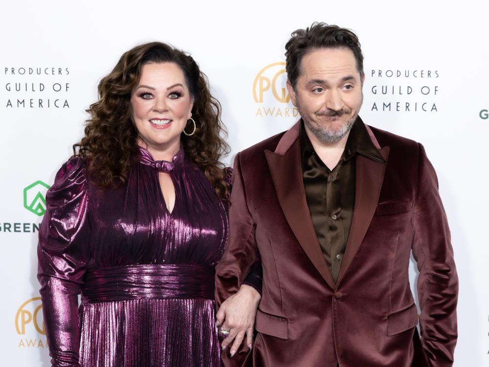 Melissa McCarthy and Ben Falcone attend the 35th Annual Producers Guild Awards at The Ray Dolby Ballroom on February 25, 2024 in Hollywood, California. (Photo by Elyse Jankowski/WireImage)