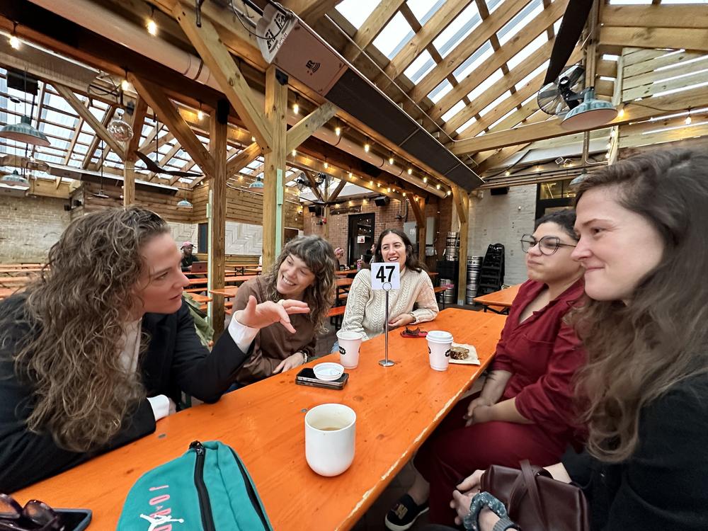 Is it a Stammtisch or a Kaffeekränzchen? A morning at the author's Coffee Club is seen here.