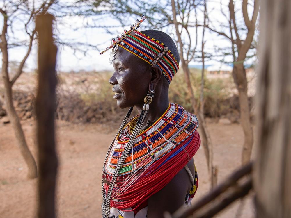A portrait of an Umoja woman in Samburu, Kenya, from one of Paul Ninson's first photo stories, '