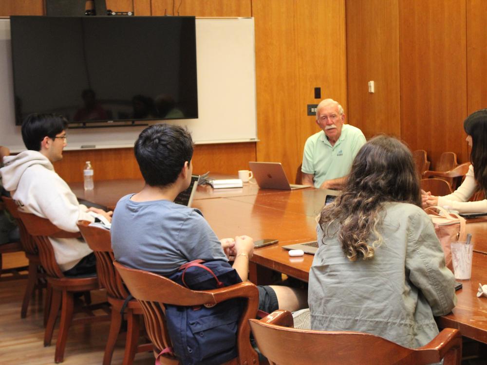 Students at Cornell University discuss how climate change threatens some of the foods they eat. They also learn what they can do about it during a class on climate change and food.