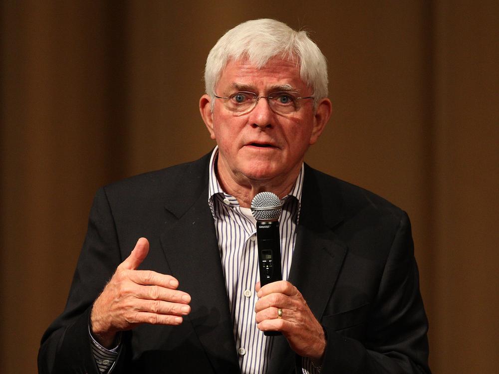  Emmy award-winning talk show host Phil Donahue. 
