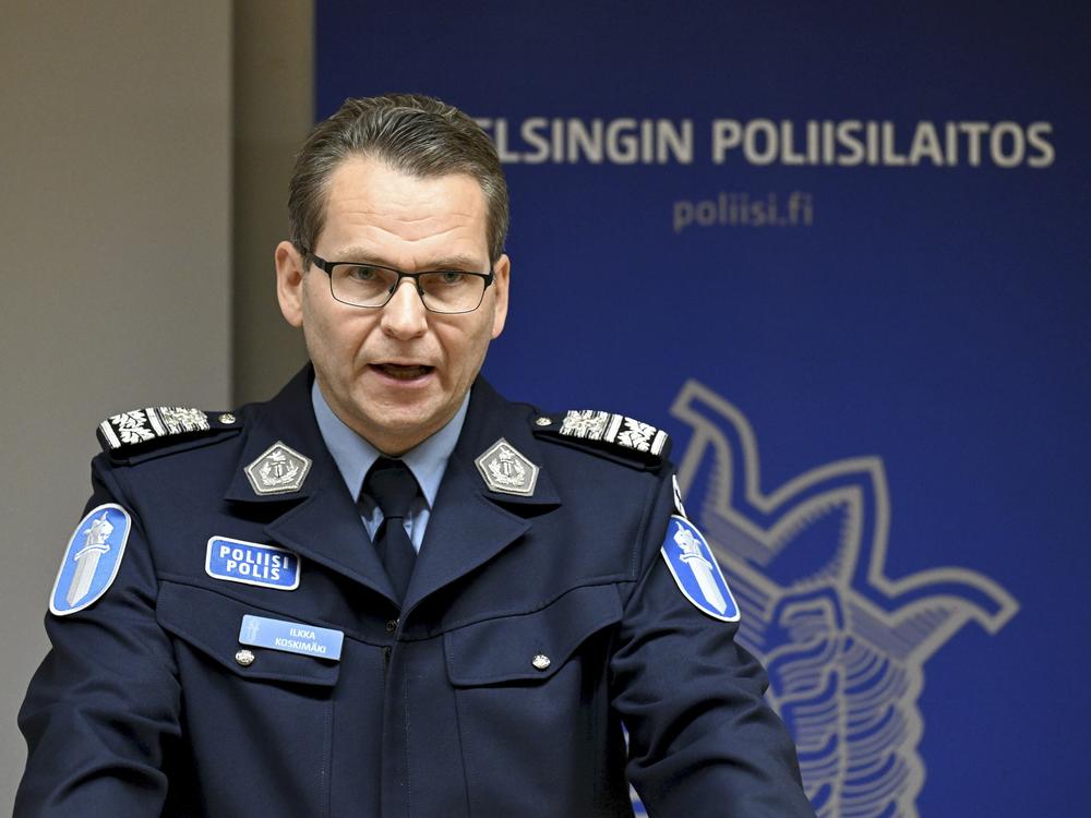 Finnish National Police Comissioner Ilkka Koskim'ki attends a press conference in Helsinki, Finland, Thursday, Dec. 26, 2024, investigating the electricity transmission between Finland and Estonia through the Estlink 2 connection which was cut on Christmas Day, according to Finnish grid operator Fingrid.