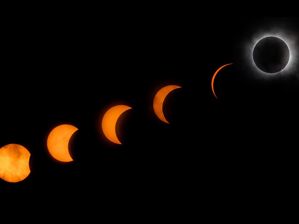 A photo composite of the total solar eclipse taken during the Kerrclipse Festival on April 8 in Kerrville, Texas. Full story <a href=