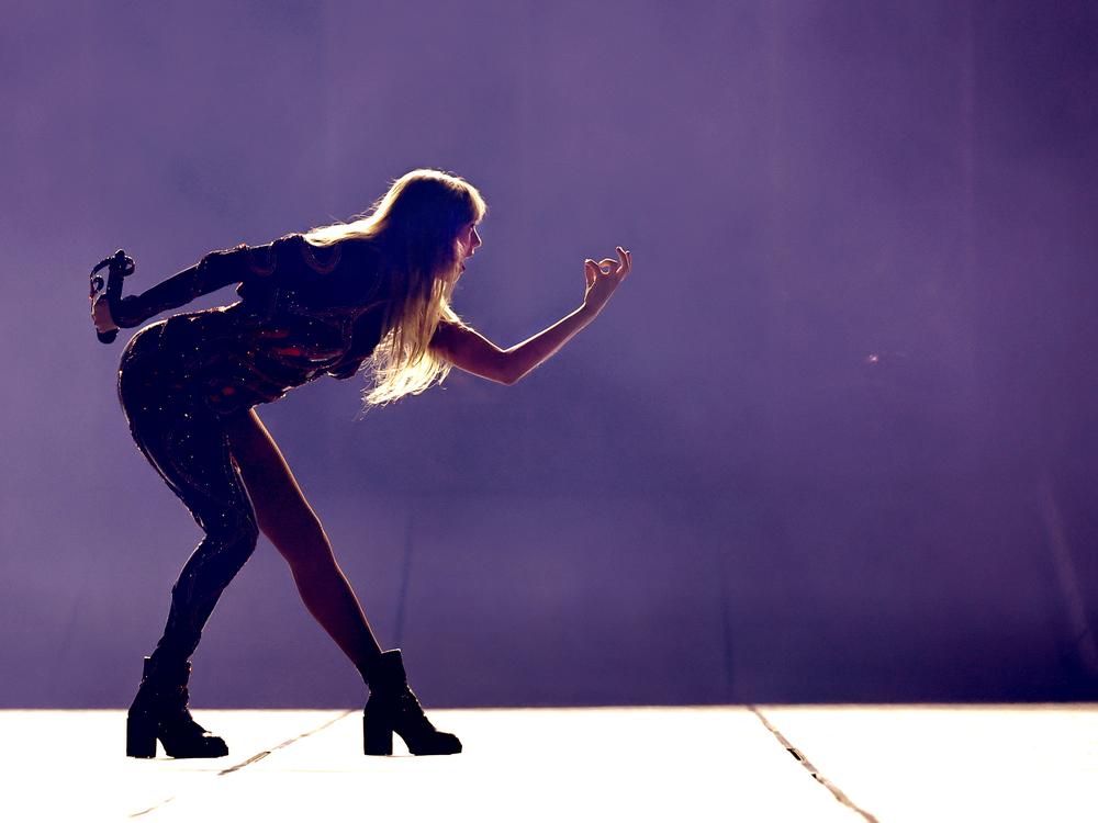 Taylor Swift performs onstage for the opening night of The Eras Tour at State Farm Stadium on March 17, 2023, in Glendale, Ariz.