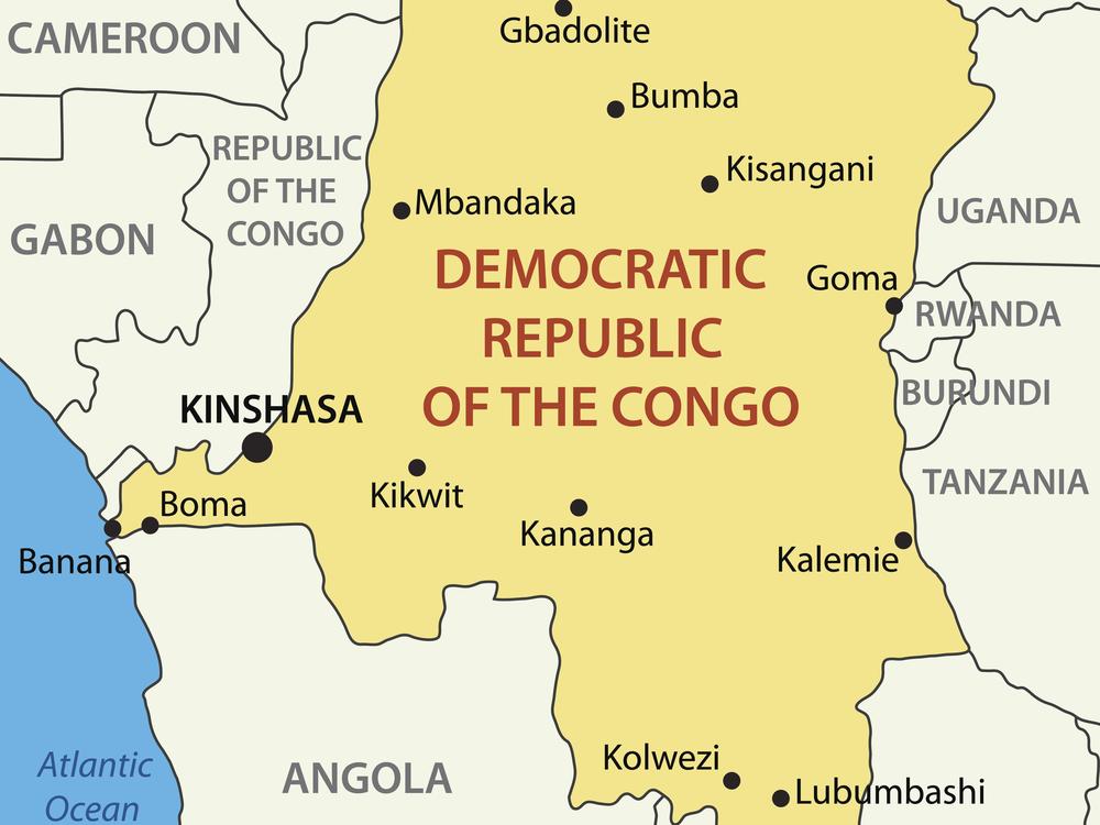 Democratic Republic of the Congo - vector map