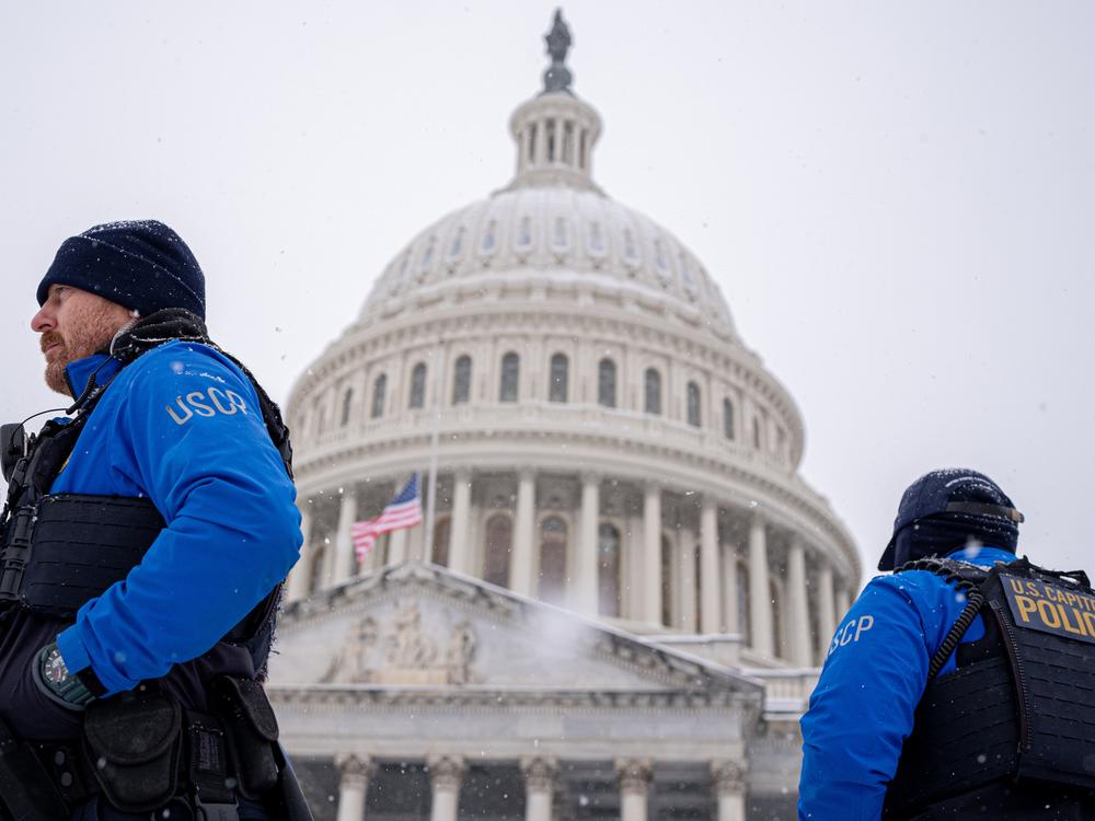 Lawmakers met in a joint session of Congress to certify the 2024 election as Washington, D.C., was blanketed by snow. Capitol Hill was under increased security as Congress met to certify the first presidential election since the 2021 riot where supporters of Donald Trump, now the president-elect, stormed the Capitol to disrupt the certification.