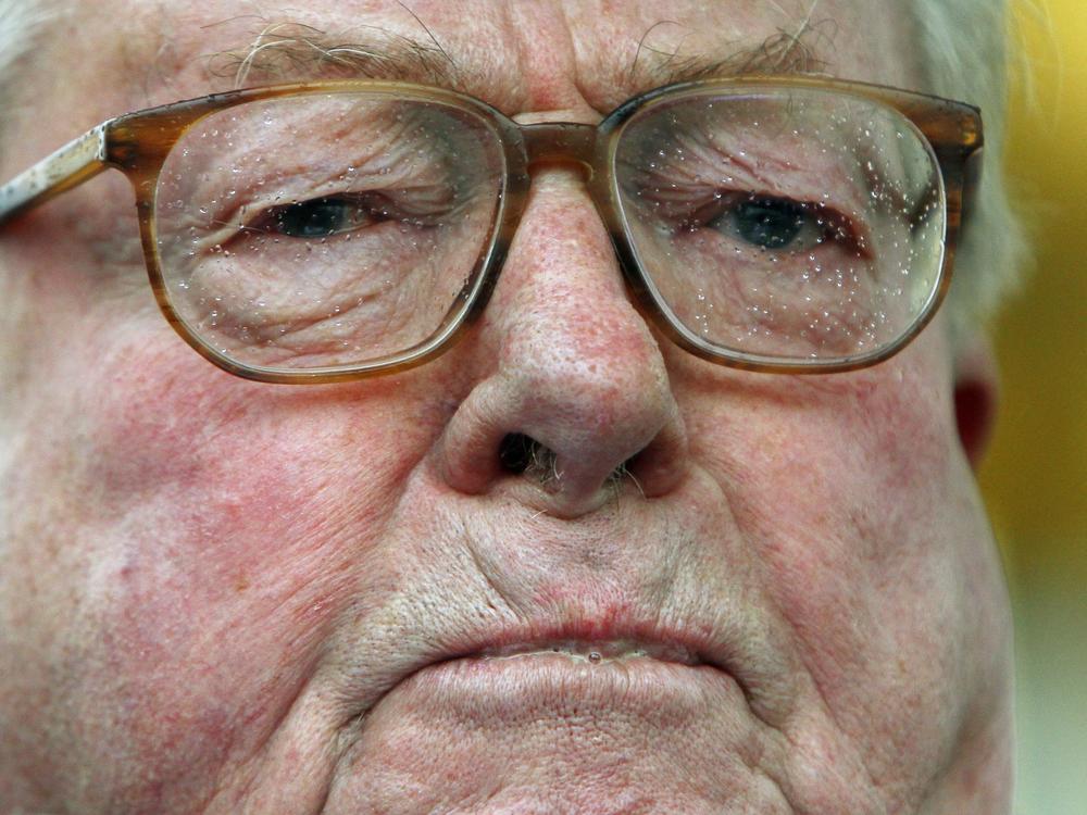 Jean Marie Le Pen delivers a speech in Paris in 2012.