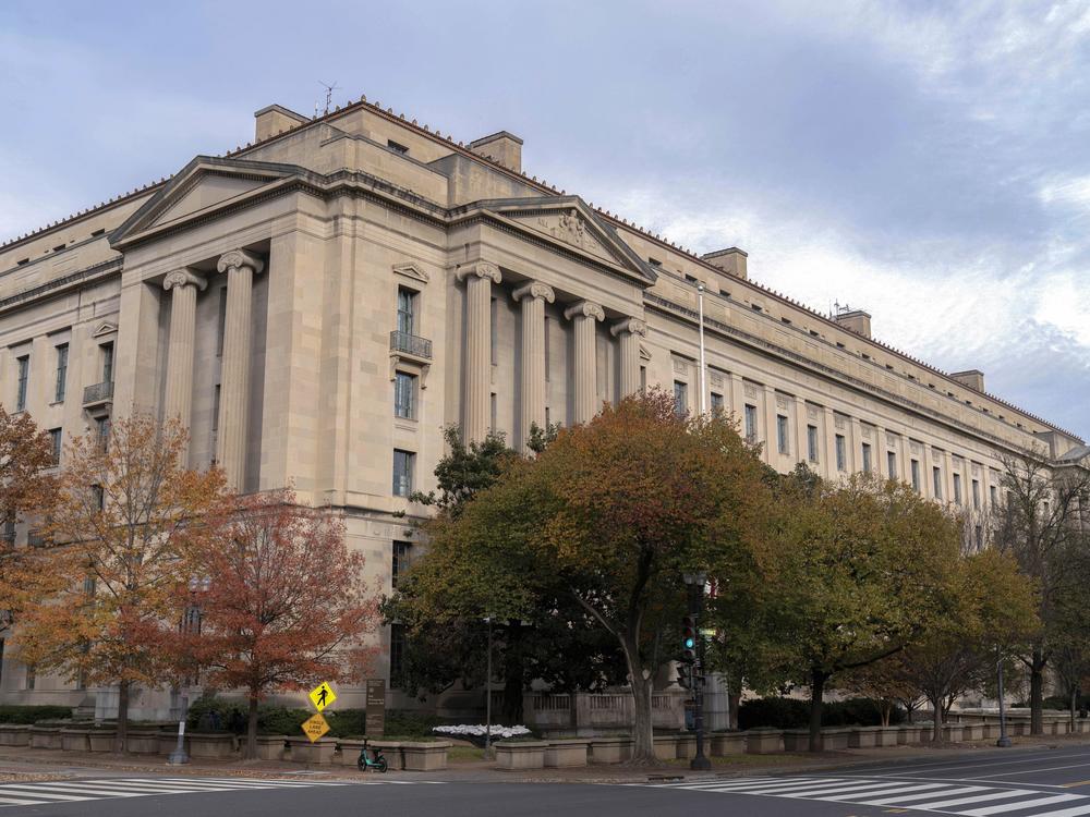 The U.S. Department of Justice building is seen in Washington, D.C., on Dec. 7, 2024.