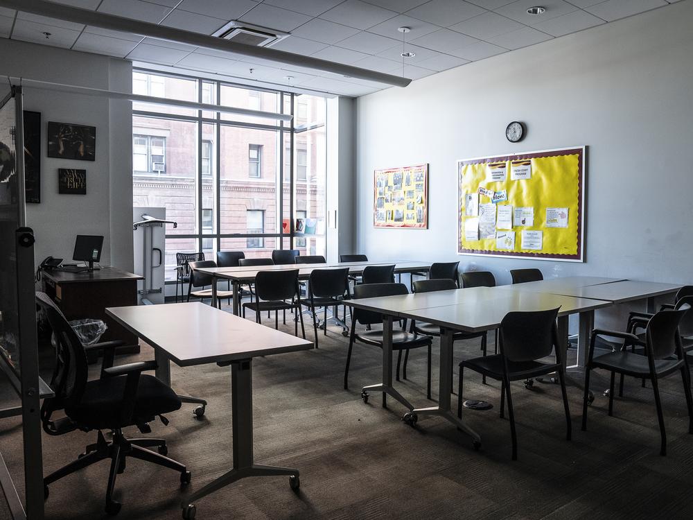 Offices and classrooms are part of the Central Union Mission headquarters.