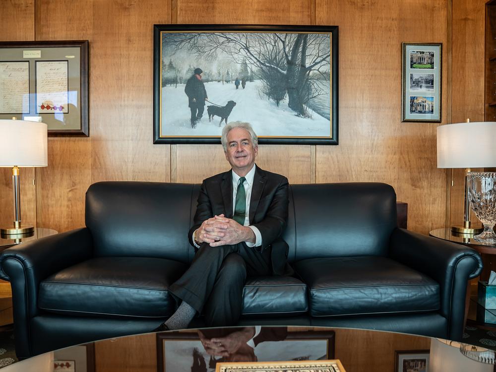 William Burns, director of the CIA, in his office on Jan. 8, 2025.