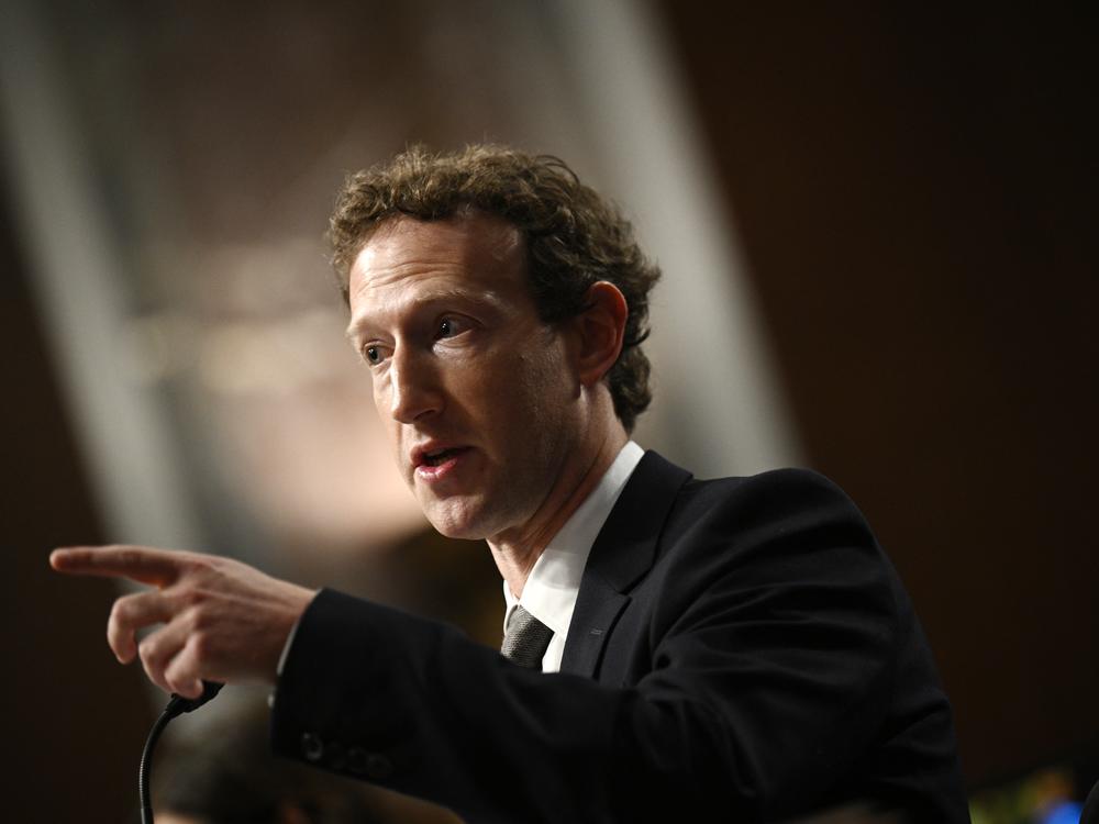 Meta CEO Mark Zuckerberg testifying during the U.S. Senate Judiciary Committee hearing in January 2024. Zuckerberg announced on Jan. 7, 2025 that the company would no longer work with third-party fact checking organizations.