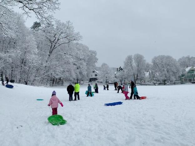 For kids who grow up in New Hampshire, winter storms are an unavoidable part of life. Dressing in warm layers and getting outside to have fun in the snow helps everyone embrace wintry weather. 