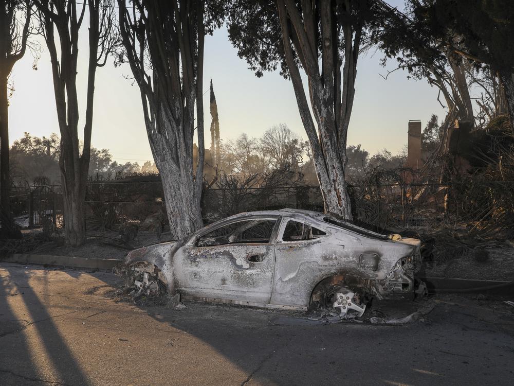 Friday, Jan. 10: Destruction from the Eaton fire in Altadena.
