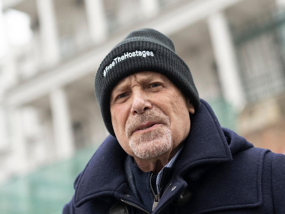 Barry Rosen is a former US diplomat who was one of the 52 hostages held in Iran for 444 days from 1979 to 1981. Here he is speaking to AFP journalists outside the Coburg palace in Vienna , Austria, on January 14, 2022.