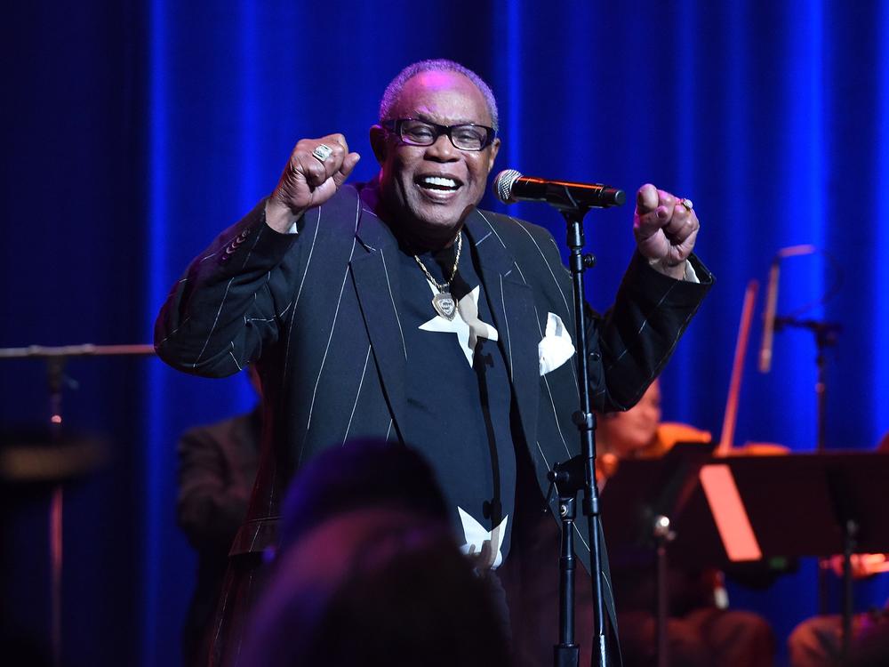 Singer Sam Moore performs during the Memphis Music Hall of Fame Induction Ceremony at the Cannon Center on October 17, 2015 in Memphis, Tennessee.