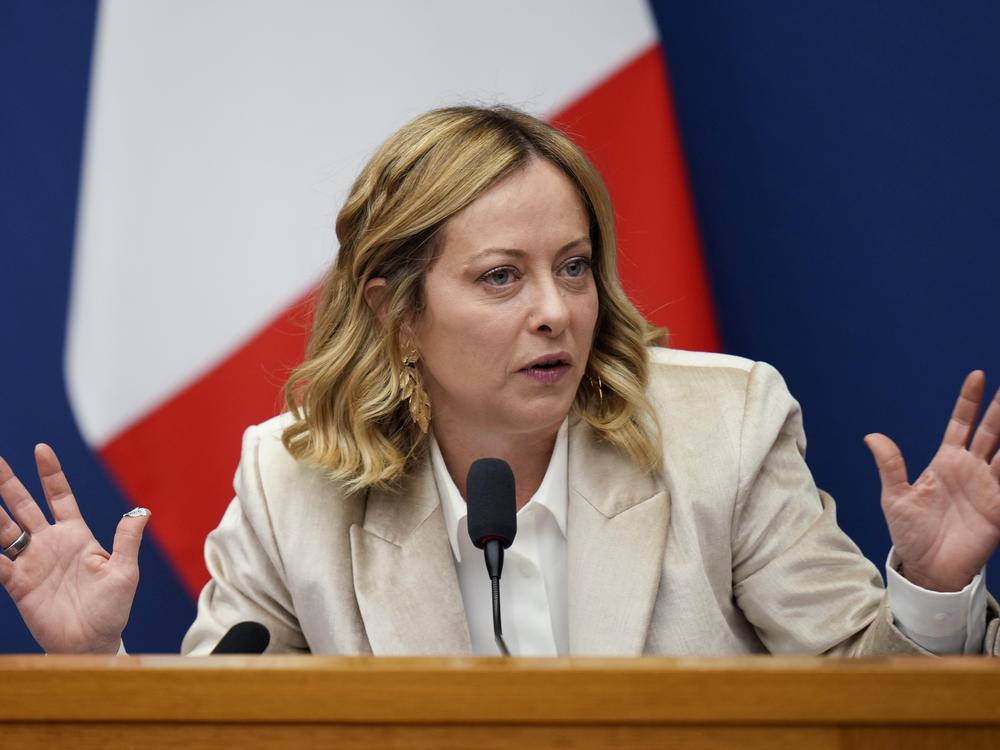 Italian Prime Minister Giorgia Meloni in Rome on Thursday.