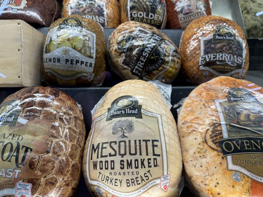 Boar's Head meats are displayed at a Safeway store on July 31, 2024 in San Rafael, Calif. The USDA released a new report on what led to the listeria outbreak.