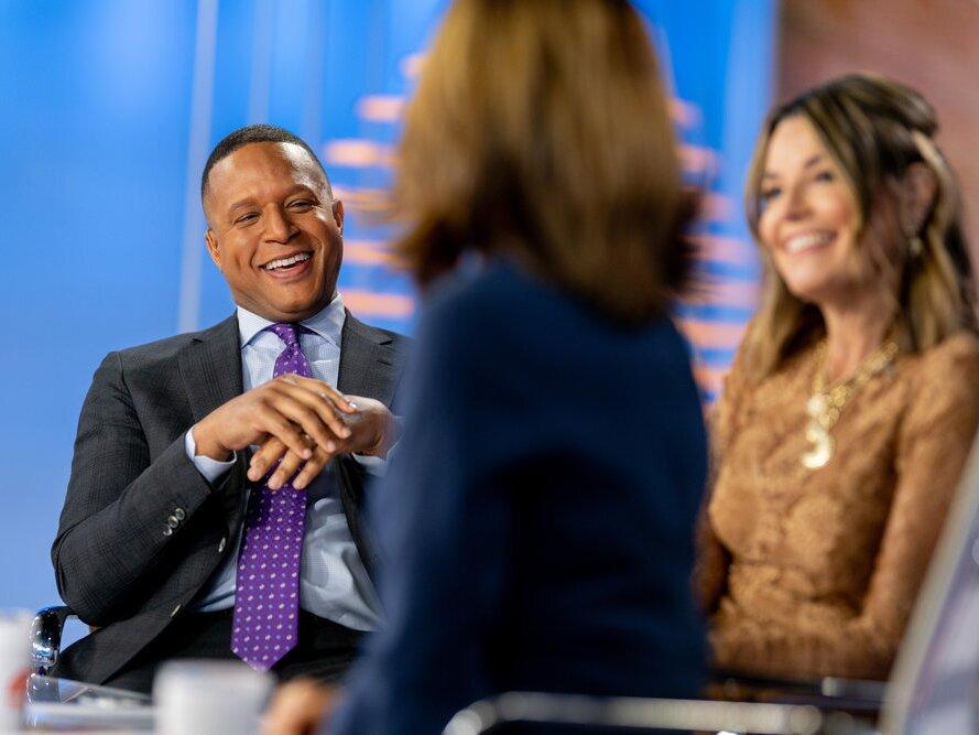 Longtime <em>3rd Hour </em>co-host Craig Melvin has been named Hoda Kotb's successor. He's shown here in January 2024 with Kotb and Savannah Guthrie.