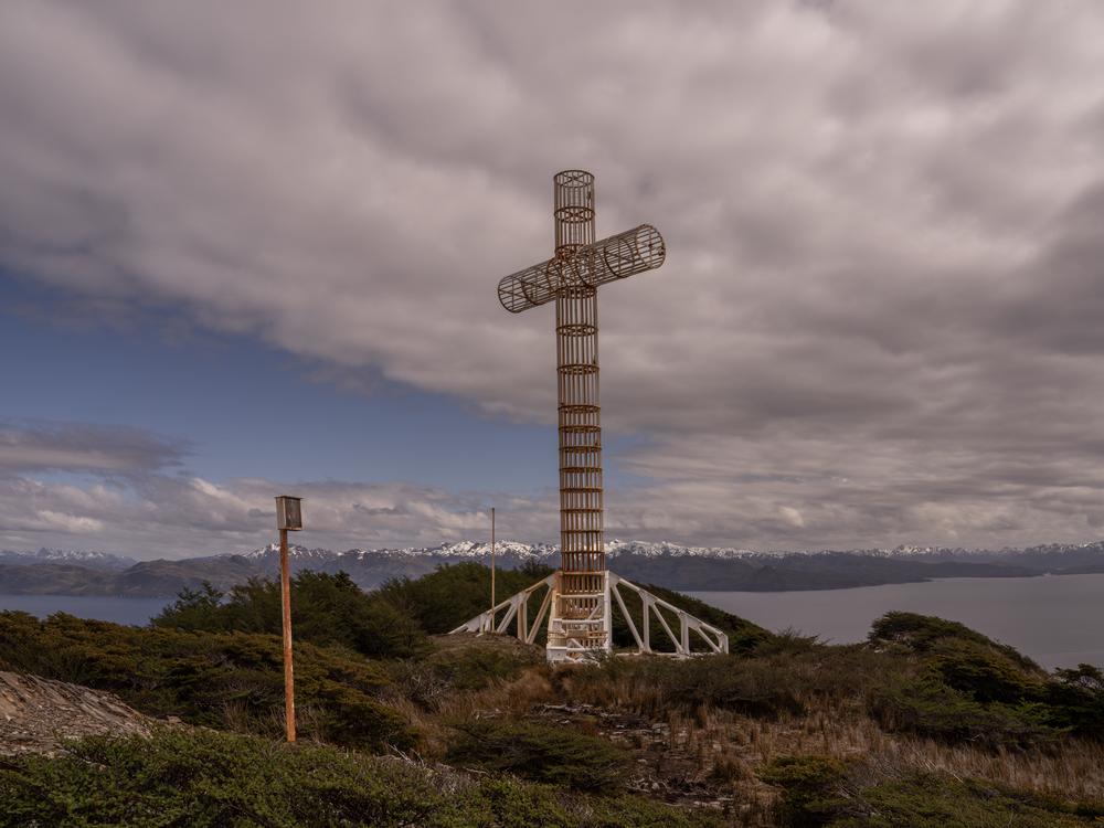 The Cross of the Seas is located in the southernmost point of South America, in Patagonia, Chile.