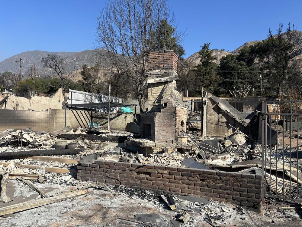 Kwynn Perry's home in Altadena is now just ashes and rubble.