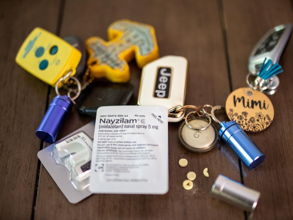 As a result of the AVM and surgery, William Wilcox now has disabling epilepsy, memory problems, and other symptoms. Cynthia Wilcox, his wife, keeps containers with emergency medication on every keychain they have because she often has to administer some when he has a seizure outside the house.